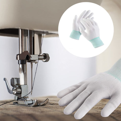 2 Pairs Quilting Gloves for Free Motion Quilting Machine Lightweight for Sewing Quilters...