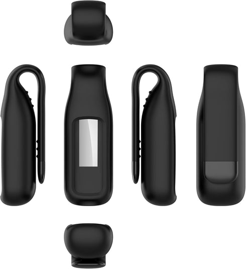 FitTurn Clip for Fitbit Luxe Clip Holder Case Replacement Soft Silicone Strap Accessories for Luxe Clip Case Accessory (Black,Pink,Teal)...