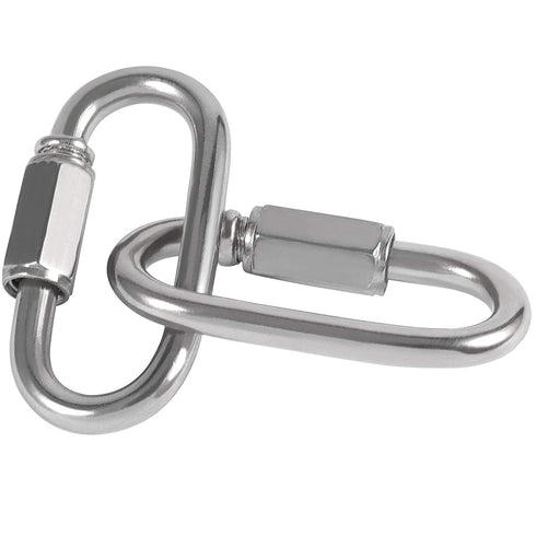 30 Pack M4 1/8 Inch Quick Link,500 Lbs Stainless Steel Threaded Chain Connector Heavy Duty D Shape Locking Repair Link for DIY Accessories...