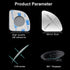 POMFW Blind Spot Mirror, 2 inch Rearview Convex Side Mirrors for Cars SUV Truck Van Stick on 3M Adhesive, Rear View HD Glass Frameless Sway Rotate...