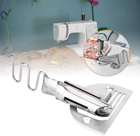 HEEPDD Sewing Machine Folder , Adjustable Double Fold Right Angle Bias Set Binding Attachment Folder for Lockstitch Sewing Machine(22mm)......