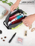 GOX Travel Toiletry Bag Dopp Kit Case Small Zippered Bag Ditty Bag Bathroom Pouch for Women(Green)...