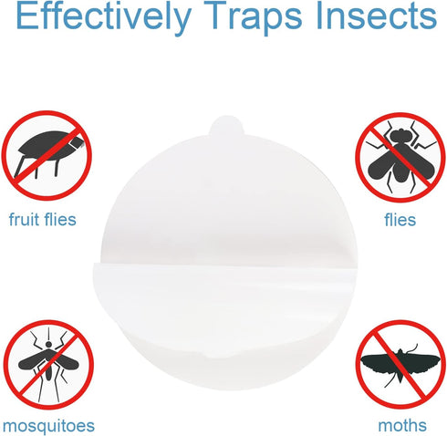 Flea Trap Refill Discs Sticky Pads 30 Pcs, 7.1 Inch Round Replacement Glue Boards for Victor The Ultimate and Other Flea Traps for Inside Your Hom...