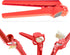 Dreamfarm Garject Lite 2-In-1 Garlic Peeler, Garlic Press & Mincer with Garlic Peel Ejector, Nylon - Red...