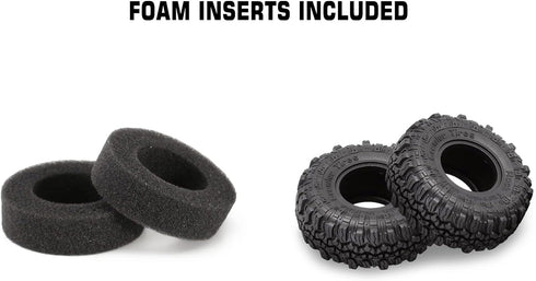 INJORA 1.0 Tires Soft Rubber Crawler Wheel Tires for 1/18 TRX4M SCX24 Gladiator Bronco C10 JLU Deadbolt B17 Axial 1/24 1/18 Tracked car,4PCS,T1005...