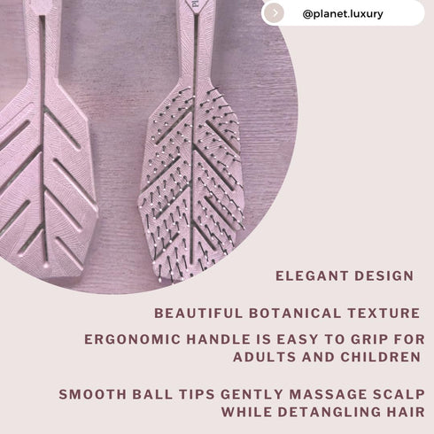 Eco-Friendly Hair Brush w/Extra Soft Bristles, Detangler Hairbrush, Vented, Wet and Dry Hair For Women, Kids, Curly, Straight, Fine Hair Brush (Sk...