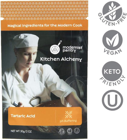 Pure Tartaric Acid ? Non-GMO Gluten-Free Vegan OU Kosher Certified - 50g/2oz...