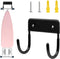 Ironing Board Hanger Iron Board Wall Mount for Laundry Rooms, Black...