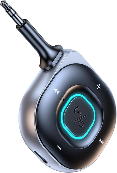Bluetooth Adapter Car Aux Receiver: Stereo Audio Auxiliary Port Portable 2-in-1 Wireless Transmitter - for Headphones TV iPhone Speaker Motorcycle...