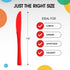 Exquisite Heavy Duty Red Plastic Knife, 50 Pcs - BPA Free Disposable Cutlery for Parties, Picnics & More...