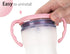 Baby Bottle Handles for Comotomo 5 Ounce & 8 Ounce Silicone Baby Bottles, Compatible Comotomo Bottle Holder for Baby, Pack of 2, Pink...