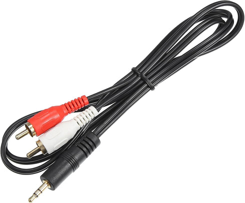uxcell RCA to 3.5mm Cable 2RCA Male to Aux Car Audio Stereo RCA Cord Adapter for Smartphones MP3 Tablets Speakers...