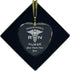 LaserGram Personalized Glass Christmas Ornament,RN Registered Nurse, Custom Laser Engraved Gift Idea (Heart Shape)...