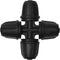 1/4" Drip Irrigation Fittings, 26 Pcs Lock Barbed Cross Connectors for 1/4 Inch Drip Irrigation Tubing Drip Line 4 Way T Parts with Lock Nut for G...