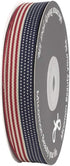 5/8" American Flag Stripes Printed Polyester Grosgrain Ribbons15-Yards Per Spool DIY 4th of July Independance Day Decoration...