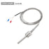 MECCANIXITY K Type Thermocouple Temperature Sensor Probe 1/2" NPT Thread 8x50mm 6.6ft Wire 0 to 800°C(32 to 1472°F) 304 Stainless Steel...
