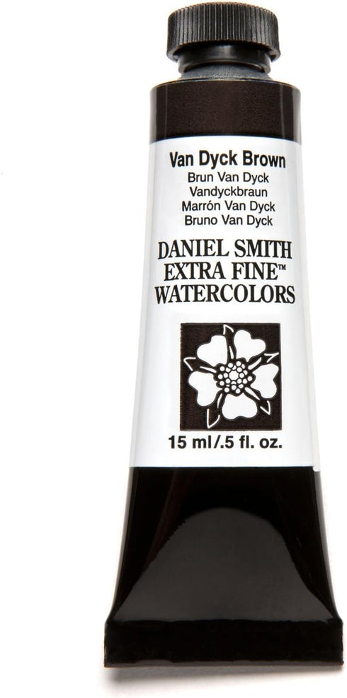 Daniel Smith Extra Fine Watercolor 15ml Paint Tube, Van Dyke Brown (284600110), 0.5 Fl Oz (Pack of 1)...