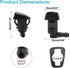 8E5Z17603A Windshield Washer Nozzle (Pack of 2) for 2008-2012 Fusion Lincoln MKZ 2008-2011 Mercury Milan...