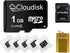 Pack of 5 Micro SD Card 1GB Flash Memory Card C4 with SD Adapter, Card Reader (1 GB)...