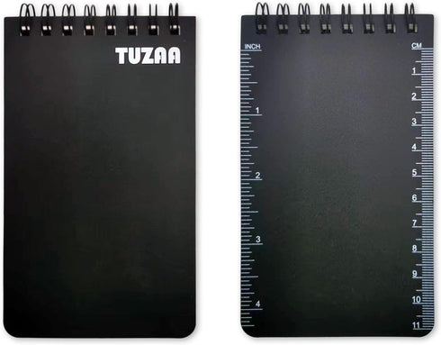 6 Pack Waterproof Notebook,3" x 5" Top-Spiral Pocket Notepad,All-Weather Pocket Notepad for Office Outdoor Recording,Little Mini Memo Steno Note P...