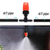 124PCS/Set Irrigation Dripper Adjustable Drip Irrigation Sprinkler with 1/4 Inch Irrigation Tee Drip Irrigation Kit for Misting Watering Plant Coo...