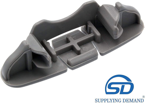 Supplying Demand W10082861 1446951 Dishwasher Upper Dishrack Front Rail Stop Replacement Model Specific Not Universal Grey