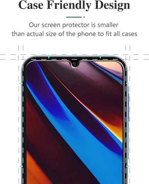 Pokolan [3-Pack Screen Protector for Samsung Galaxy A15 5G / 4G Tempered Glass, Bubble Free, 9H Hardness, Anti Scratch, Easy to Install, HD Clear....