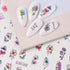 12PCS Flower Nail Art Stickers Decals Flower Water Transfer Nail Decals Spring Flowers Leaves Graffiti Nails Transfer Sliders Flower Nail Stickers...