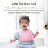 Baby Bib for Eating by Bella Tunno, Set of 2 Waterproof Silicone Bibs with Large Food Catcher, Adjustable Fit for Babies 4-12 months & Toddlers 1-...