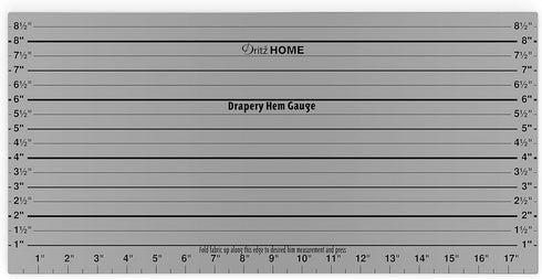 Dritz Home 44080 Drapery Hem Gauge, 18 x 9-Inch...