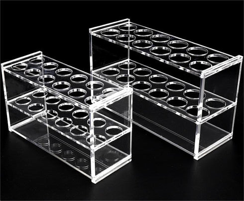 Two Layers 12 Sockets Plastic Test Tubes Rack Testing Tubes Holder Used for 25ml Centrifuge Tube...