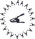 20 Pcs 2 Inch Black Chip Clips, PVC Coating High Elasticity Strength Steel Clothes Pins, Food Clips and Bag Clips...