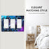 Starry Sky Triple Rocker GFCI Switch Plate Cover 3 Gang Decora Light Switch Cover Decorative Outlet Cover Wall Plate for Boy Bathroom Bedroom Game...