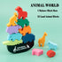 Wooden Blocks Stacking Toys for kids, AULEGU Animal Balance Game for Toddler, Fine Motor Skill Toys for 3 4 5 6 7 Year Old, Farm Animal Shape...