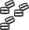 20Pcs plastic Slide Buckles, Webbing Strap Fastener for Backpack 3/4 Inch/ 20mm (Inner Length) Plastic Slides Button Bulk Adjustable Webbing Trigl...