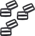 20Pcs plastic Slide Buckles, Webbing Strap Fastener for Backpack 3/4 Inch/ 20mm (Inner Length) Plastic Slides Button Bulk Adjustable Webbing Trigl...