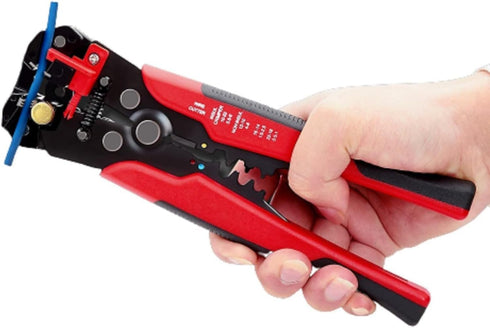5 in 1 Self-Adjusting Wire Stripper Cutter,Multi-Functional Wire Crimping Tool Wire Pliers for Wire Stripping,Crimping,Cutting,10-24 AWG,0.2-6.0mm...