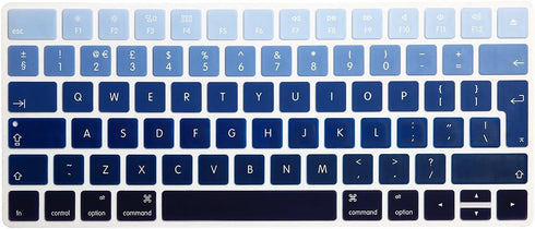 Silicone Keyboard Cover Skin Protector for Magic Wireless Bluetooth Keyboard MLA22LL/A (A1644,2015 Released) European ISO Layout,Ombre Blue...