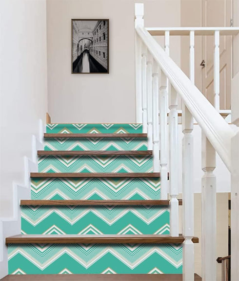 Y1332 Chevron Stripe Peel and Stick Wallpaper 17.7in x 9.8ft Vinyl Geometric Herringbone Self Adhesive Contact Paper Shelf Liner for Kids Room Fur...