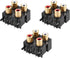uxcell Concentric Outlet 4 RCA Female Jack 8-Pin Connector Socket Panel Mount 3pcs...