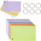 500 PCS Index Cards 3×5, Blank Flash Cards Line Index Cards with Ring, Neon Colored Note Cards, Ruled Study Cards for School Office Home Supplies...