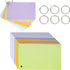 500 PCS Index Cards 3×5, Blank Flash Cards Line Index Cards with Ring, Neon Colored Note Cards, Ruled Study Cards for School Office Home Supplies...