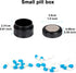 Small Pill Case Metal Pill Box - Single Waterproof Pill Container for Pocket & Purse, Travel Medicine Organizer, Portable Daily Round Pillbox Hold...