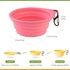 Dog Bowl Travel Collapsible Bowls 2 Pack, Portable Foldable Cats Dogs Water Dish Puppy Bowl (Pink1775 + Yellow1205)...