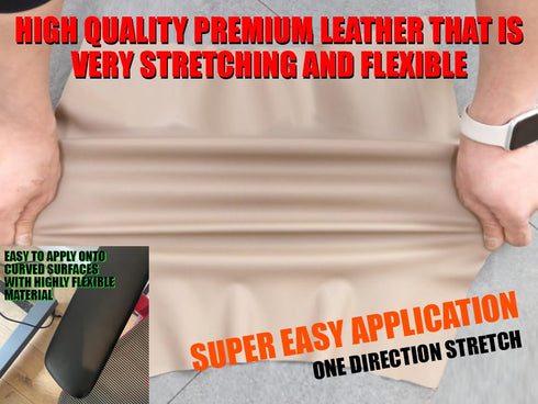 Leather Repair Tape – 12 X 48 inches Self Adhesive Sticker Waterproof Stretch Repair Patch Kit for Sofa Seating Couch Car Seat Drivers Seat Furnit...