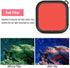 Diving Lens Filter, Photograph Waterproof Diving Lens Filter with Hanging Strap, Red Filter, Filter, Filter for GoPro 8(Red)...