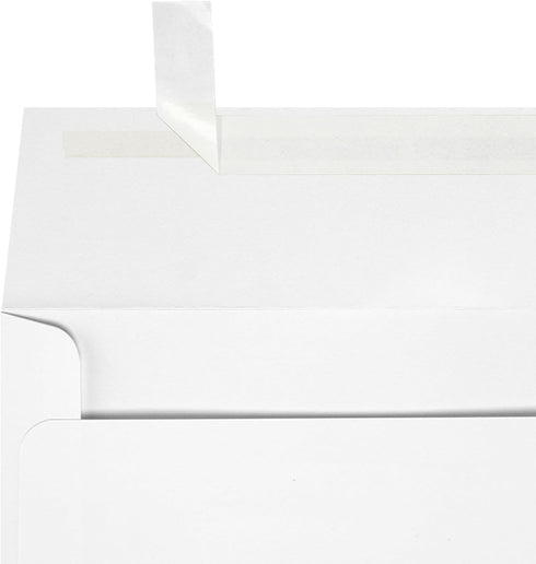 LUXPaper #9 Slimline Invitation Envelopes | Peel & Press | 3 7/8" x 8 7/8" | Bright White | 80lb. Text | 50 Qty...