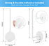 Hat Rack for Wall 2 Pack, Stainless Steel Adhesive Hat Hanger Hooks Holder for Baseball Caps, Multi-Purpose Strong Hook Organizer Can Hold More Th...