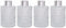 Hosley Mid Century Modern Glass Diffuser Bottles Set of 4 - 4 Inch High, Ideal for Essential Oils, Replacement Diffusers & Reed Sticks, DIY Crafts...