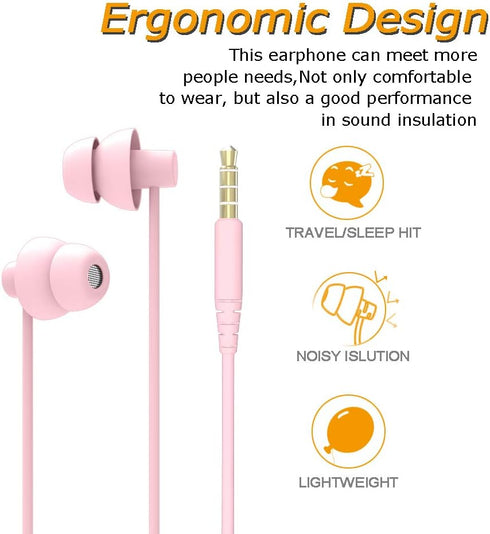 Sleep Soundproof Earbuds Headphones, Noise Isolating Soft Earbuds for Sleeping, Nighttime, Insomnia, Side Sleeper, Snoring, Travel, Meditation & R...